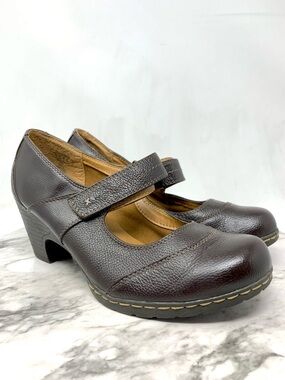 I Love Comfort Viola Brown Leather Mary Jane Comfort Pumps 9 Quirky Lagenlook
